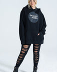 Vinyl Oversized Hoodie