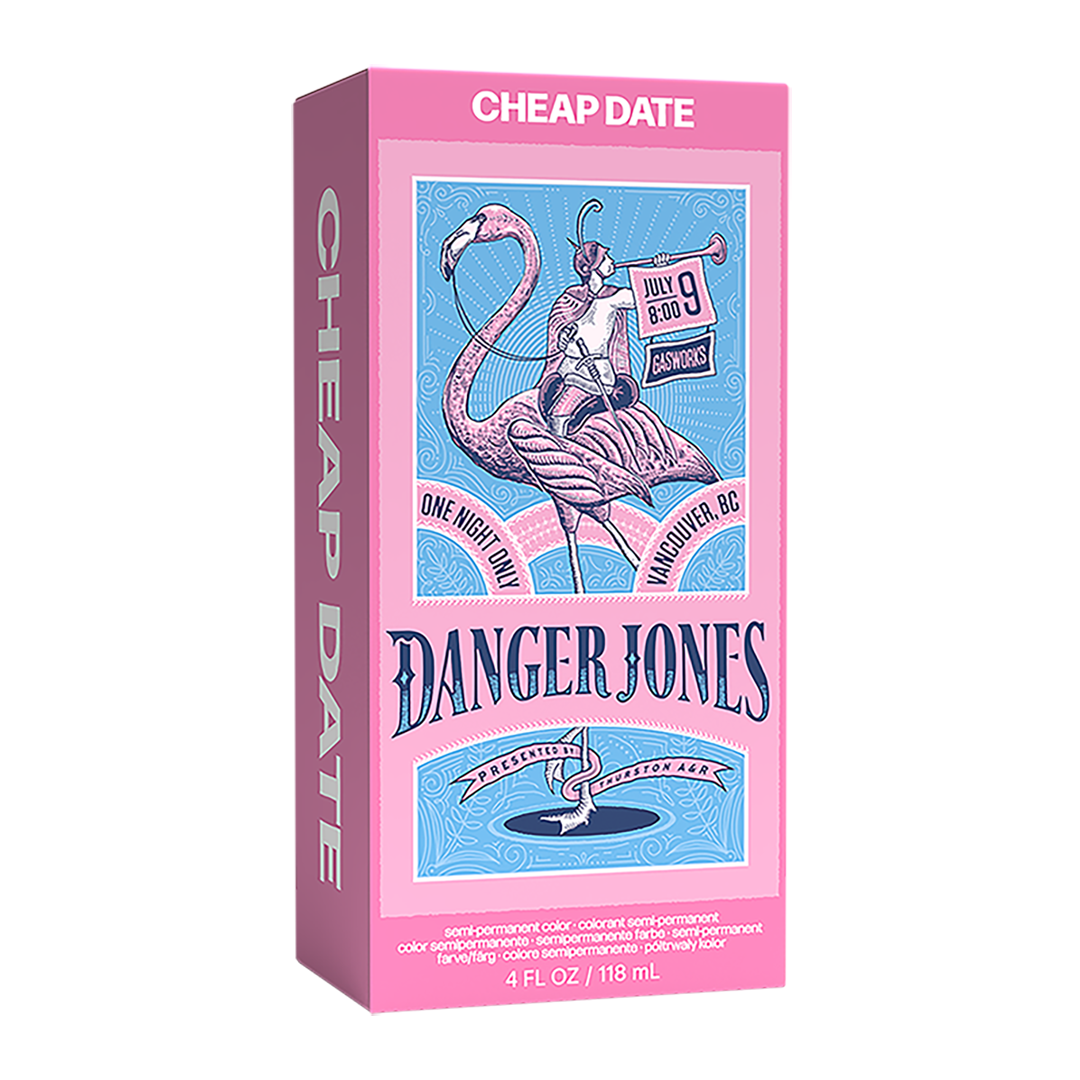 Danger Jones Cheap Date - Light Pink Hair Color - Long-Lasting Dye - Haircare, Hair Dye
