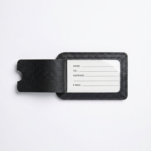 Logo Luggage Tag | Black
