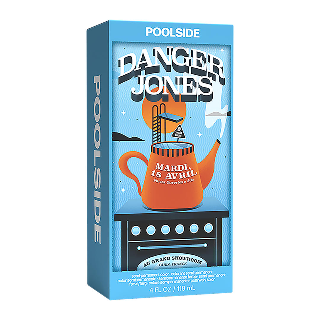 Danger Jones Poolside - Light Blue Hair Color - Long-Lasting Dye - Haircare, Hair Dye