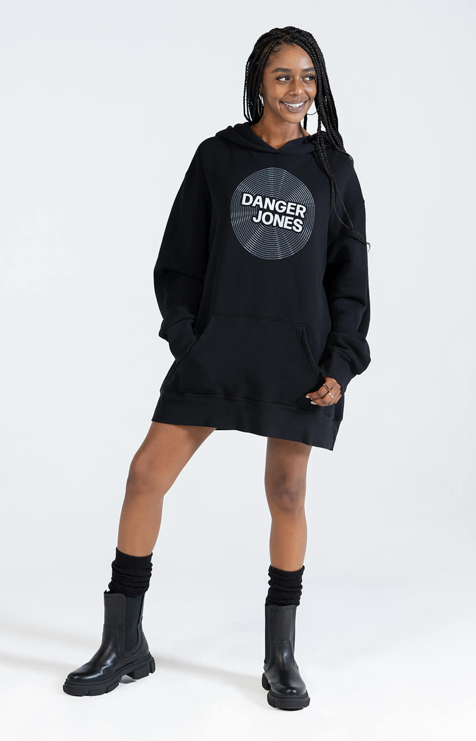 Vinyl Oversized Hoodie