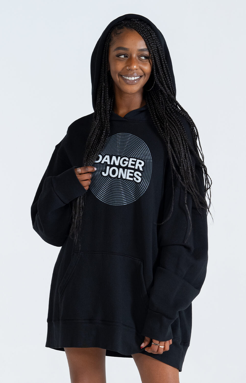 Vinyl Oversized Hoodie